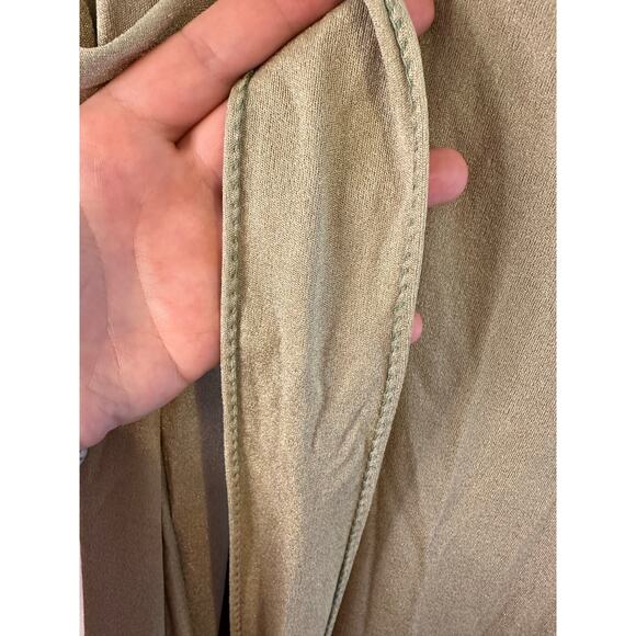 Vintage 70s Roberta California Womens V-neck Cottagecore Rose Embroidery Dress 9 - Picture 7 of 9